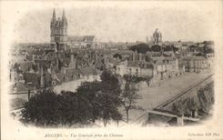 CPA Angers vue Generale Prise Du Chateau