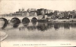CPA Angers Le Pont De La Basse Chaine Et Le Chateau