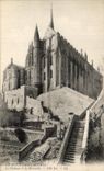 CPA Le Mont Saint Michel Le Chateau et la Merveille Cote Est
