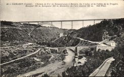 CPA Garabit Chemin de Fer de Neussargues a Beziers Le Viaduc et la Vallee de la Truyere