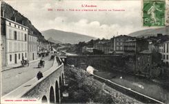 CPA Foix Vue Sur L'Ariege Et Route De Tarascon