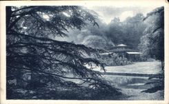 CPA Parc De Saint Cloud the kiosk of Trocadero