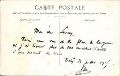 CPA Vichy Train station And Statue