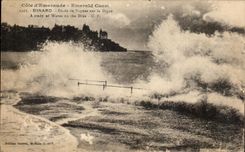 CPA Dinard Etude de Vagues sur la Digue 