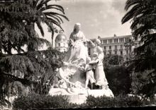 CPA the Dimension Of Azure Nice Cimiez Monument with the Victoria Queen