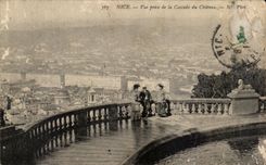 CPA Nice Seen from of the Cascade of the Castle