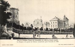 CPA Vue du Chateau Royal de Chambery du Cote du Grand Jardin 