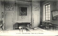 CPA Charmettes Living room of J J Rousseau