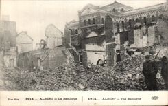 CPA Albert La Basilique Militaria