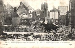 CPA Albert Bombarde Par Les Allemands Militaria
