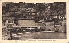 CPA Dinard Un Coin De La Piscine Et Promenade Des Allies