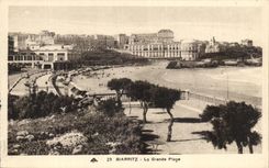 CPA Biarritz La Grade Plage 