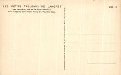 CPA Langres Les remparts vus de la porte Henri IV