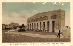 St Quentin de CPA el monumento 1557 de la guerra 1870 1914 1914 Militaria