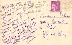 CPA Chateauroux Aveune de la Republique et rue JJ Rousseau