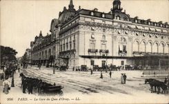 CPA Paris Train station of the Quay of Orsay