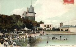 CPA Pornic La Plage du Chateau
