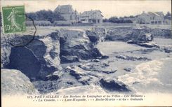 Rocas de CPA Prefailles de los chalets de Larajaghan And que los rompen la roca Morice y Goelands de Luce Huguette del camaron