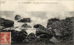 CPA Bernerie Rocks Of Rinais By Heavy weather
