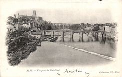 CPA Albi vista del nuevo puente