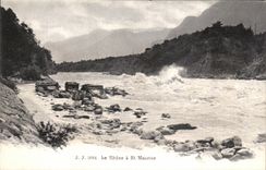 CPA Le Rhone a St Maurice