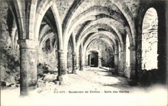 CPA Souterrain de Chillon Salle des Gardes