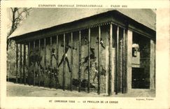 CPA Exposition Colonianle Internationale Paris 1931 Cameroun Togo le pavillon de la chasse