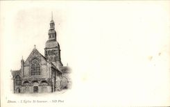 CPA Dinan L'Eglise St Sauveur