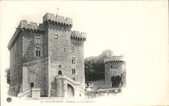 CPA Puy De Dome Castle of Pontgibaud