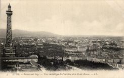 CPA Lyon Restoring Gay metal Turn of Fourviere and the Russet-red Cross