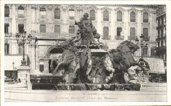 CPA Lyon Fountain Bartholdi Horses