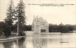 El castillo de CPA de los siglos meridionales de la fachada de Brestesche esta y terraza prendido