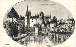 CPA Clisson el castillo antes de las ruinas