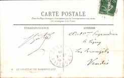 CPA Castle of Rambouillet the park the castle