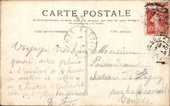 CPA Lourdes Le Chateau Vue Prise du Gave 