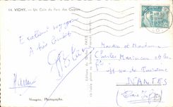 CPA Vichy a Corner of the Park of the Swans