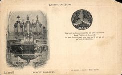 CPA Luxeuil Les Bains Organ case three fish