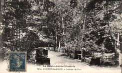 CPA Luxeuil Les Bains Interior of the Park