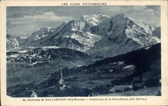 CPA Les Alpes Pittoresques Environs de Sallanches Combloux et le Mont Blanc