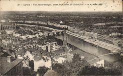 CPA Lyon Panoramic View taken of the Slope of Saint Just