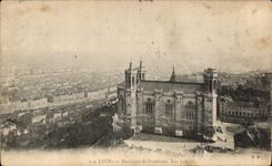 CPA Lyon Basilica of Fourviere Seen side