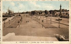 CPA Bordeaux Jardins des Quais 