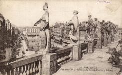 CPA Bordeaux Vue Prise de la Terrasse du Grand Theatre 