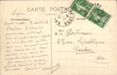 CPA Lyon Entrance of the Park the bridge of the loop and the slope of Clear St