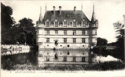 CPA Azay la cortina el castillo el ataque frontal occidental