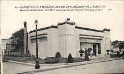 CPA Expositions International Des Arts Decoratifs Paris 1925 Pavillon Christofle Baccarat 