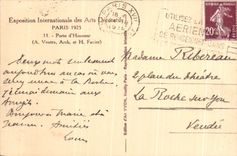 CPA Exposition Internationale Des Arts Decoratifs Paris 1925 Porte d'Honneur