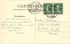 CPA Church del castillo del conac de Chesnel