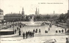 CPA Nantes Places of the Duchess Anne Paille of Gold Lu