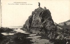 CPA Sables d'Olonne Towards the well of Hell the Rock sugar loaf